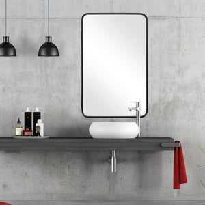 Rectangular mirror black