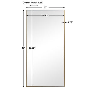 MIRROR , gold , 101 cm