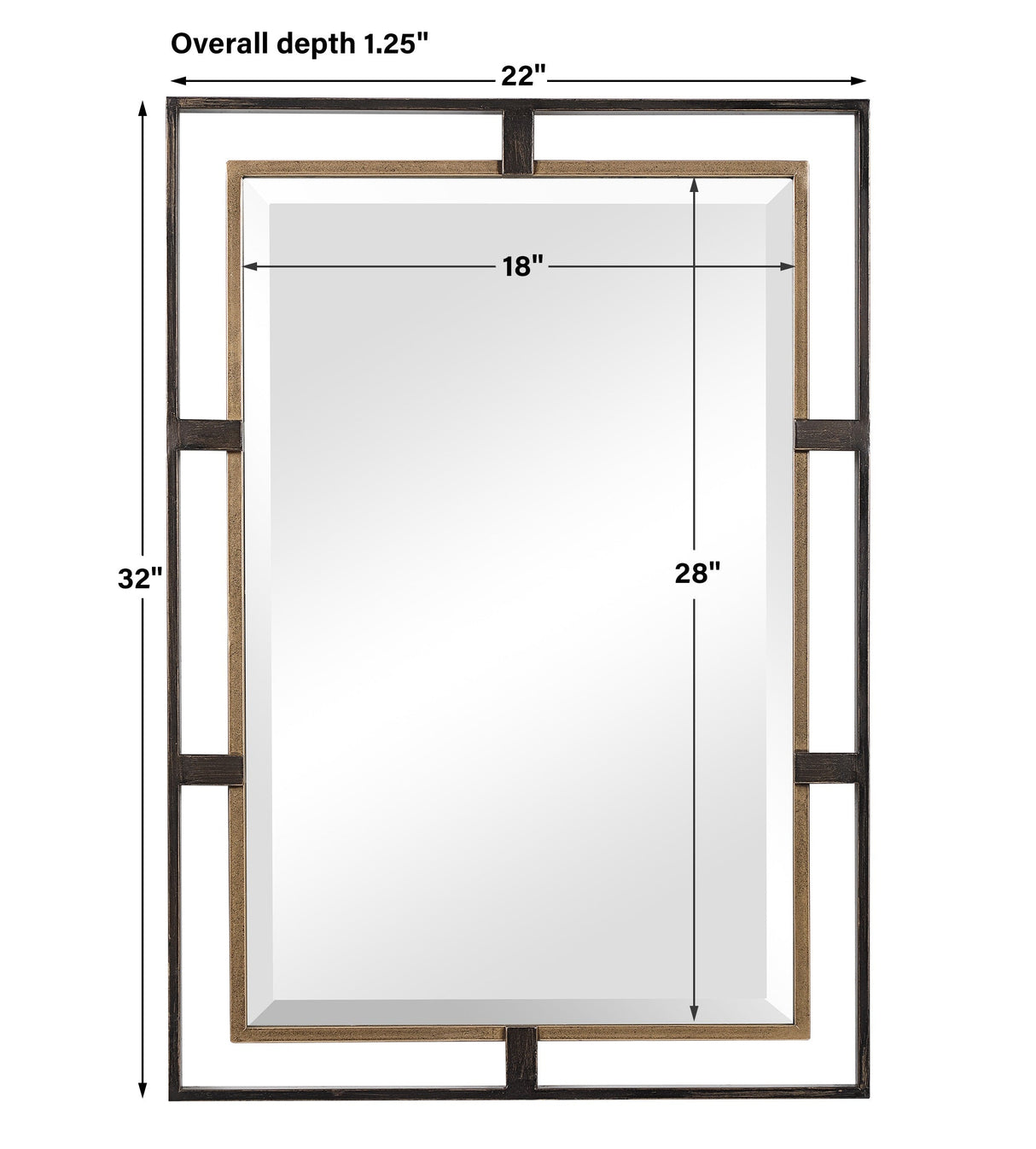 Carrizo Rectangle Mirror