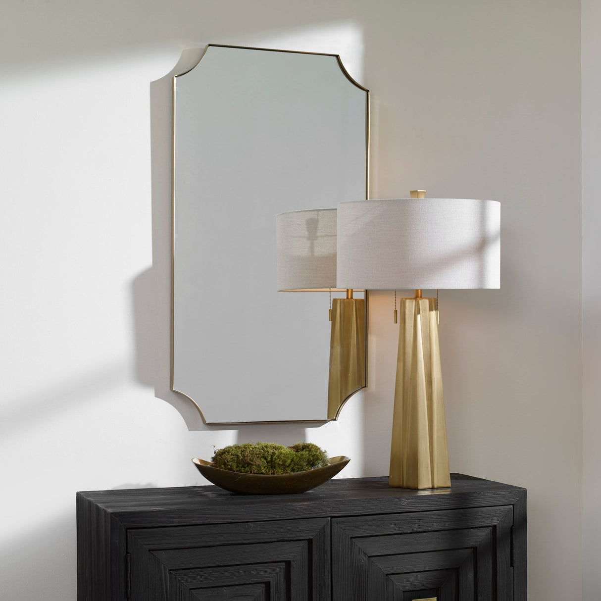 Lennox Brass Mirror