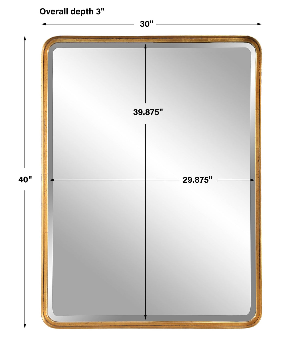 Crofton Gold Large Mirror