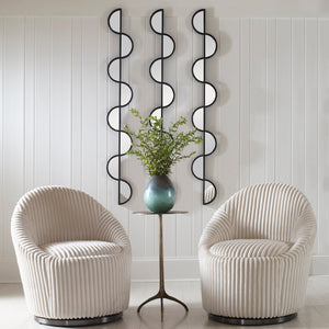 Wisp Mirrored Wall Decor, S/3