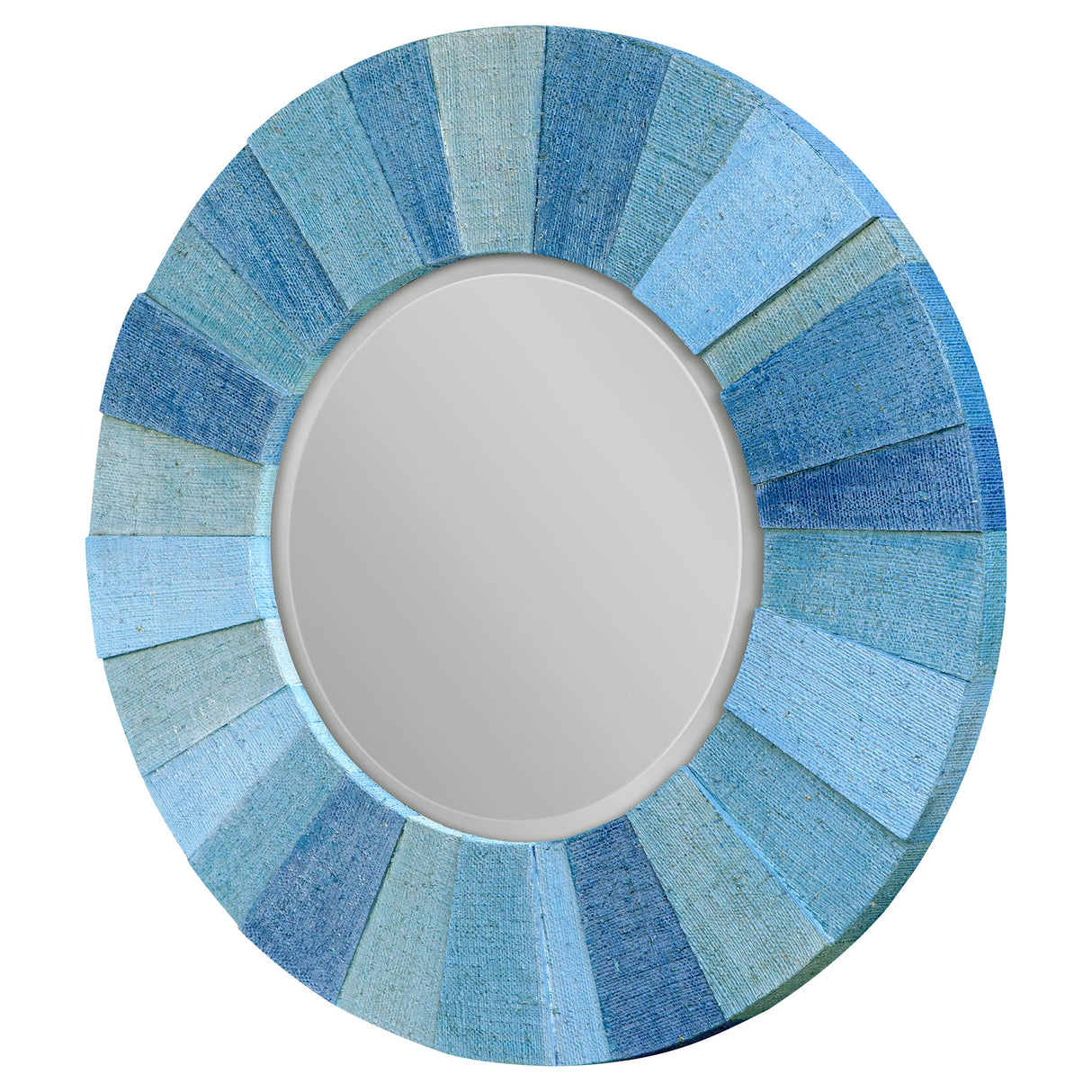 Uttermost Isle Aqua Round Mirror