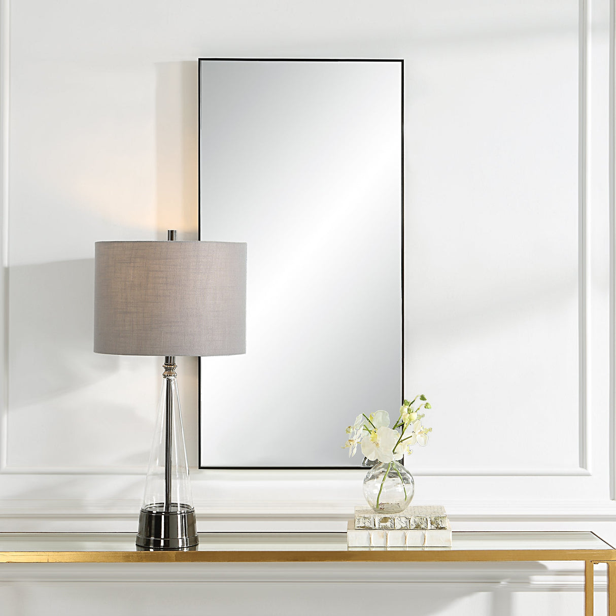 MIRROR , black 101 cm.