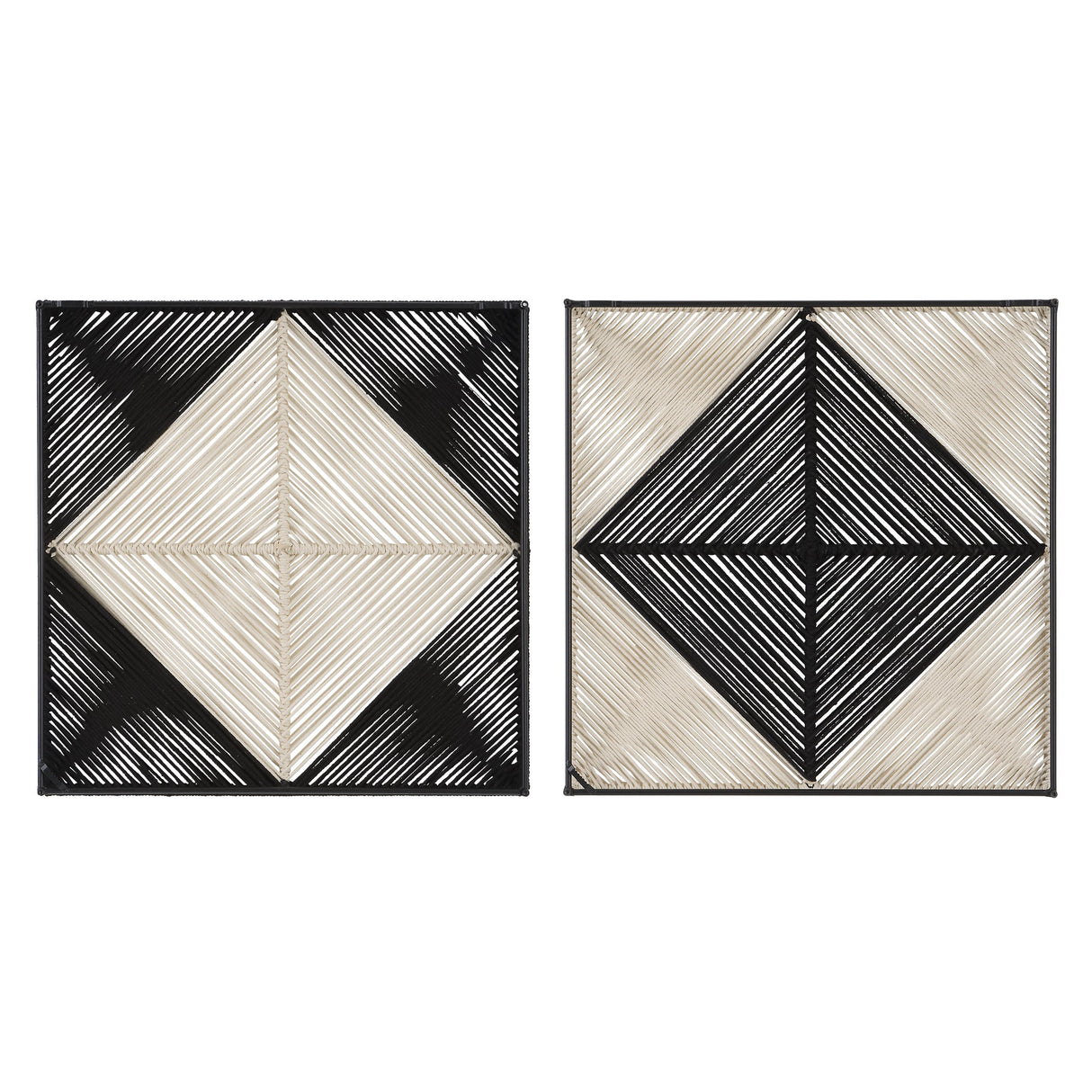 Uttermost Seeing Double Rope Wall Squares, S/2