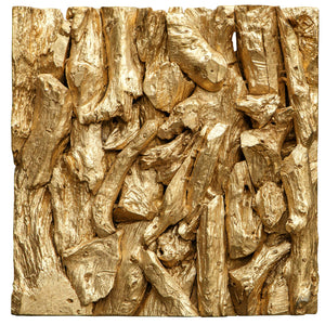 Rio Wood Wall Decor, Gold