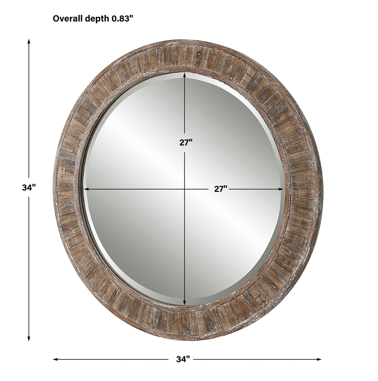 Round frame mirror