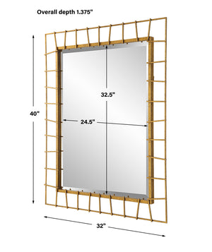 Uttermost Townsend Antiqued Gold Mirror