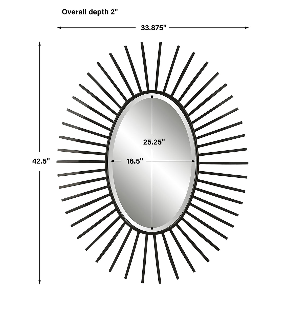 Starstruck Oval Mirror