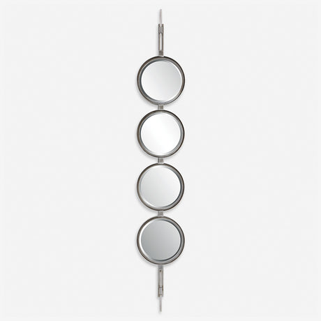 Button Mirror, Silver