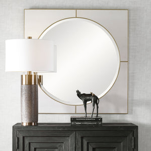 Cyprus Square Mirror, White