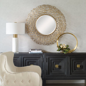 Swirl Round Mirror