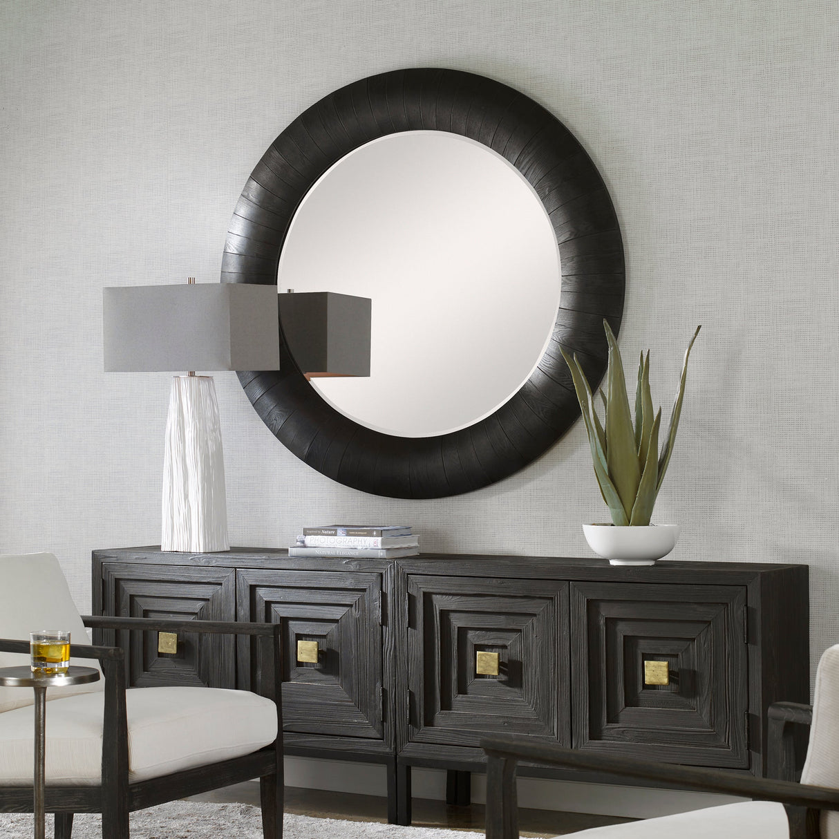 Stockade Round Mirror