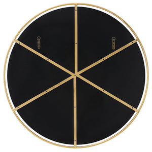 Canillo Round Mirror, Gold