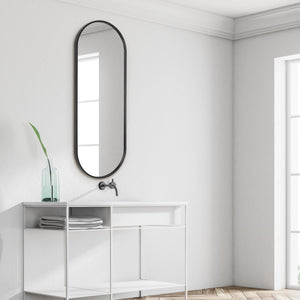 Varina Tall Mirror, Black