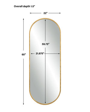 Varina Tall Mirror, Gold