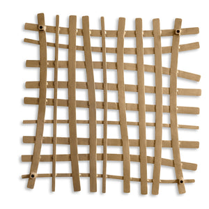 Gridlines Metal Wall Decor, Gold