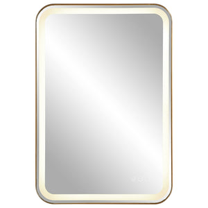 Crofton Lighted Vanity Mirror, Brass