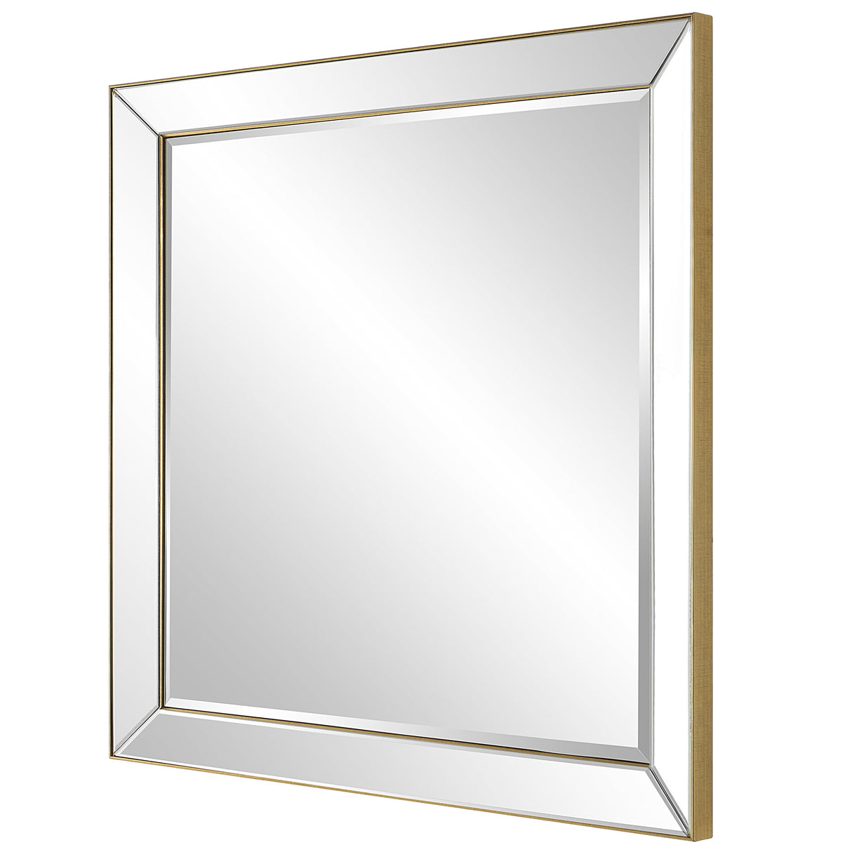 Lytton Square Mirror, Gold