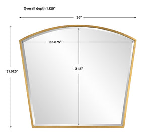 Boundary Gold Arch Mirror