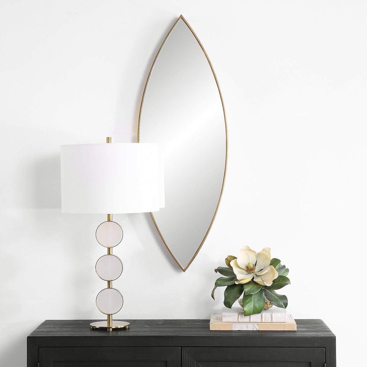 Ellipse Gold Mirror