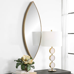 Ellipse Gold Mirror