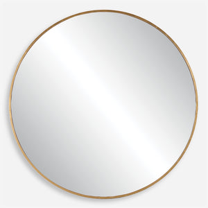 Junius Large Gold Round Mirror