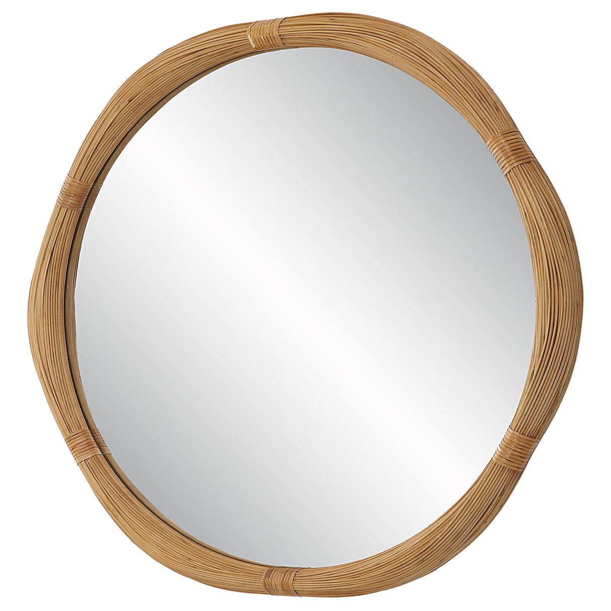 Uttermost Salina Round Bamboo Mirror