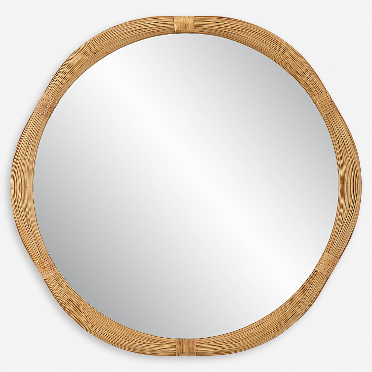 Uttermost Salina Round Bamboo Mirror