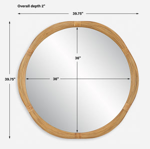 Uttermost Salina Round Bamboo Mirror