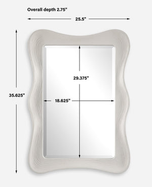 Uttermost Whitehaven Wavy Rectangle Mirror