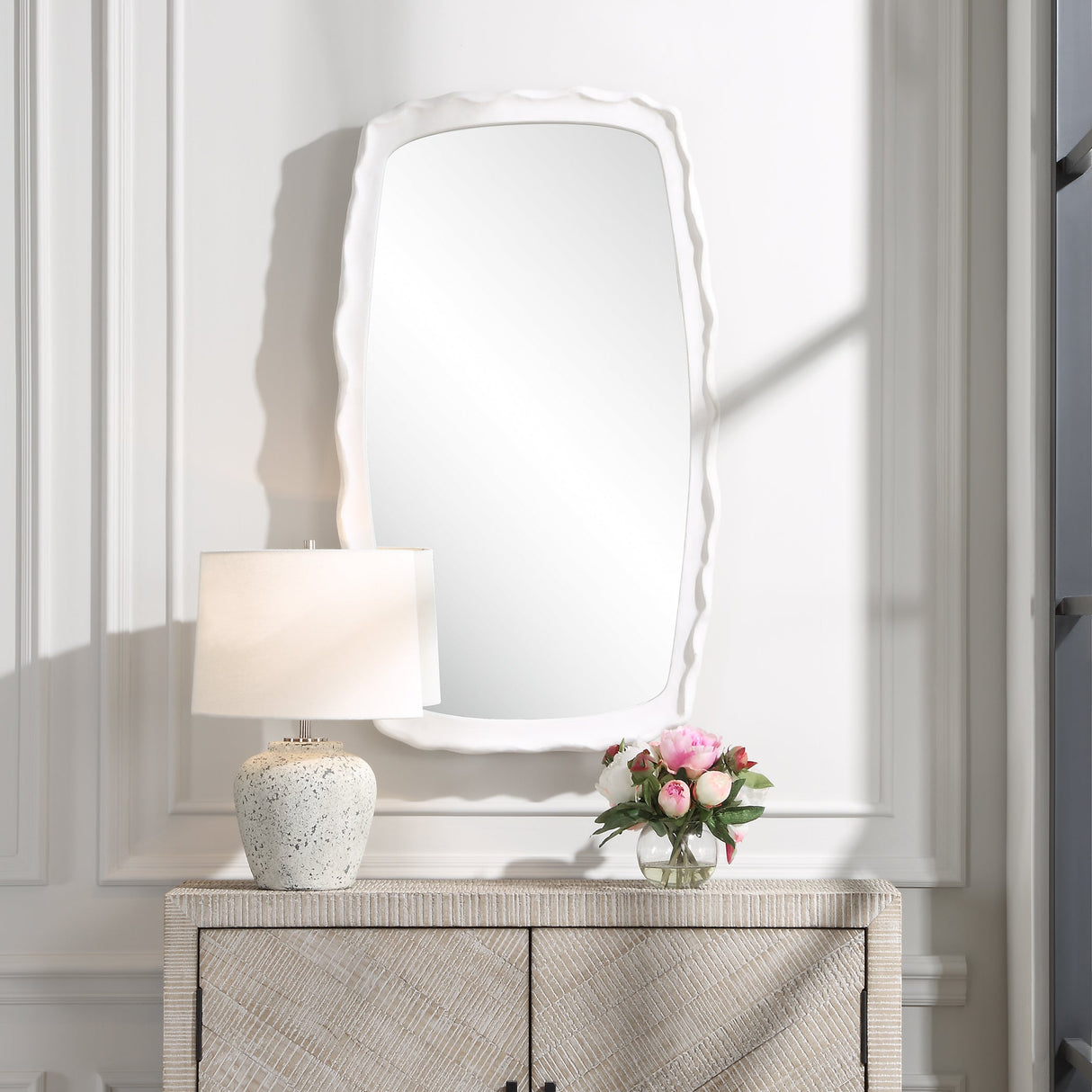 Uttermost Marbella White Mirror