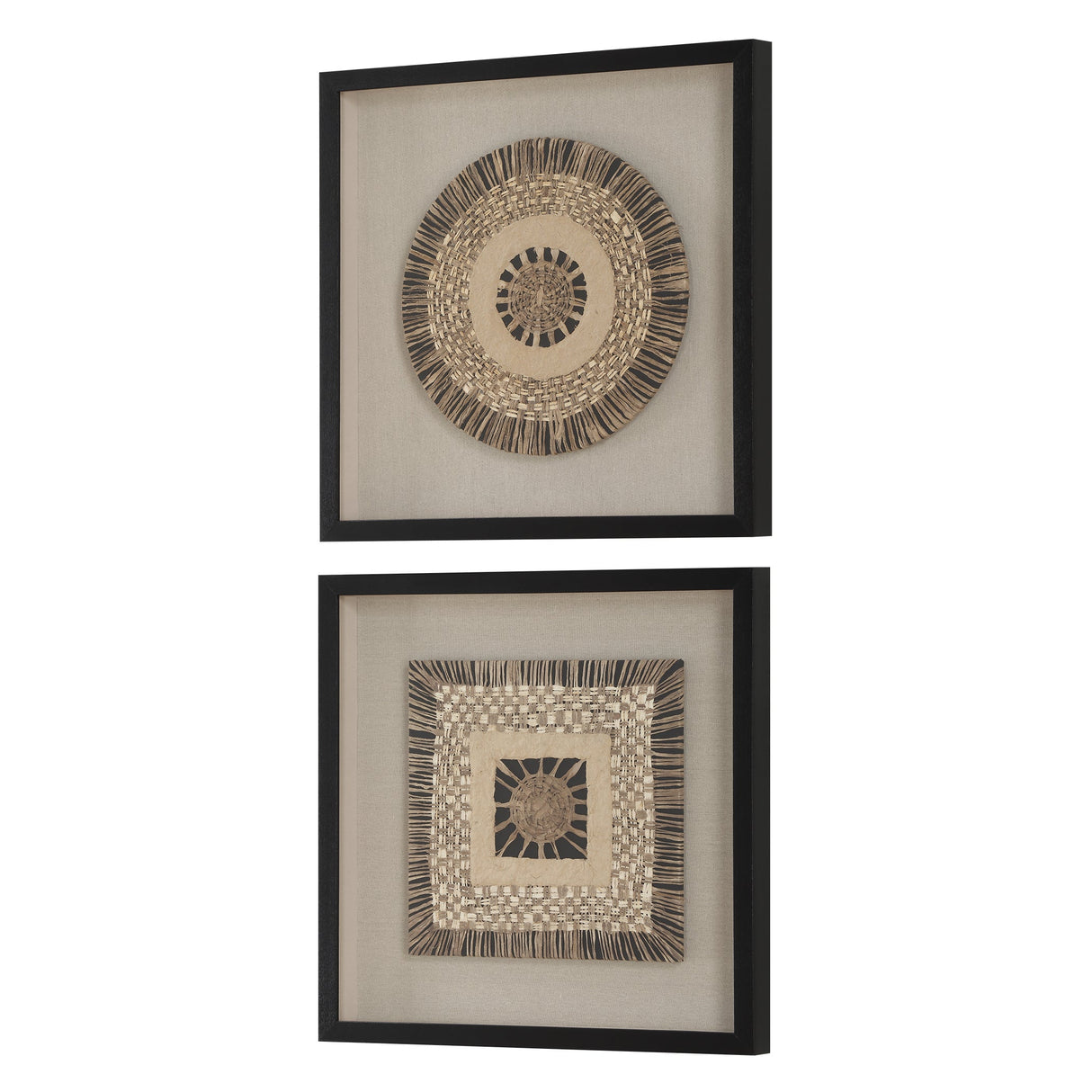 Intertwine Knit Paper Shadow Box, S/2