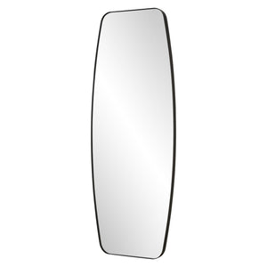 Caspian Curved Black Dressing Mirror