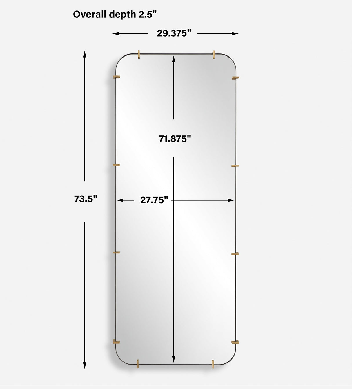 Pali Industrial Dressing Mirror