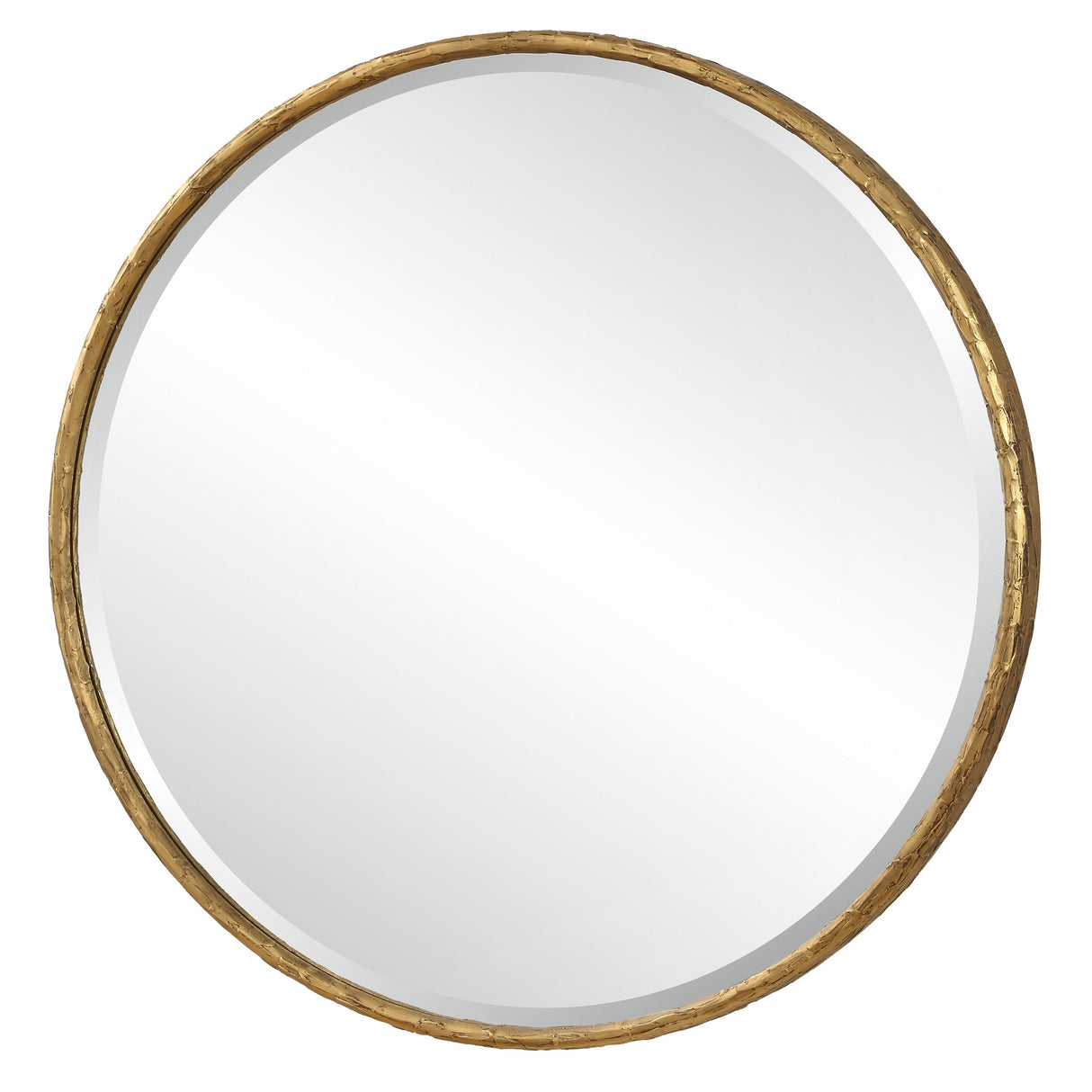 Sutton Aged Gold Round Mirror