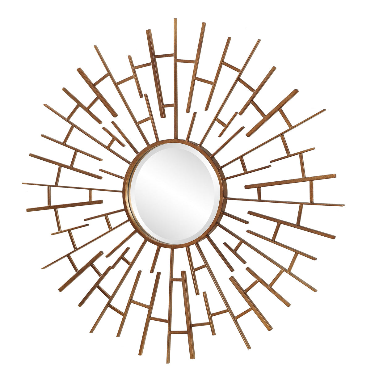 Tangled Bronze Round Mirror