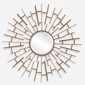 Tangled Bronze Round Mirror