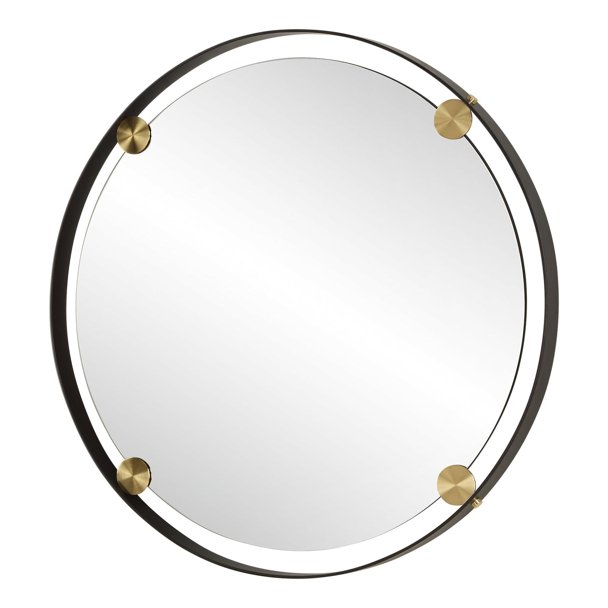 Radius Round Bronze Iron Mirror