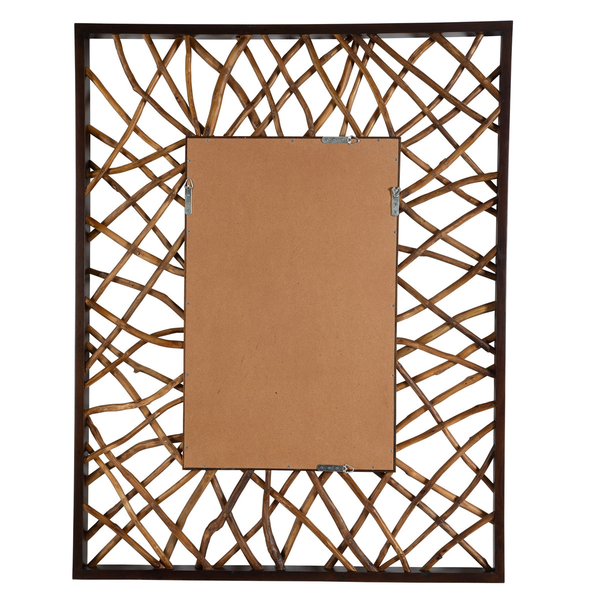 Teak Maze Rectangle Mirror