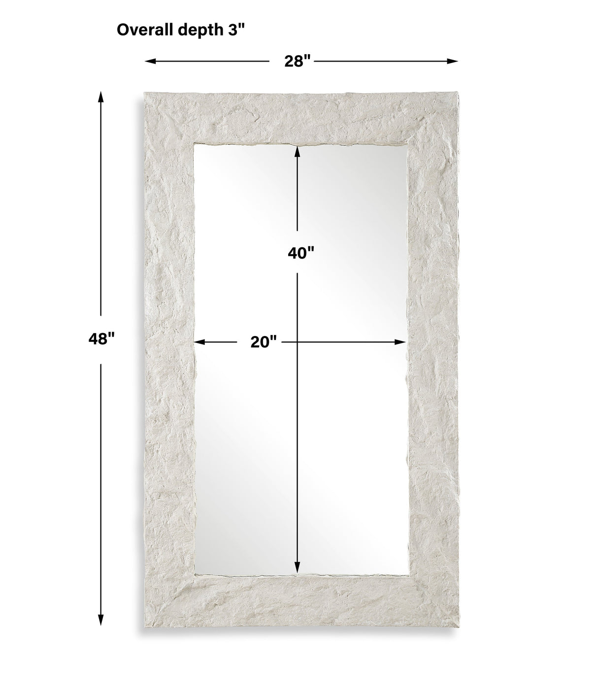 Quarry Rectangle Stone Veneer Mirror