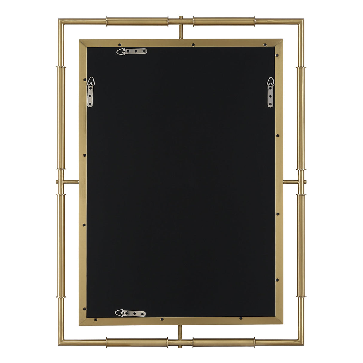 It's All Connected Rectangle Brass Mirror