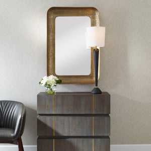 Alvaro Antique Brass Mirror