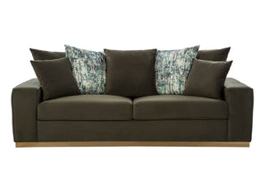 Madison Olive Sofa (227cm)