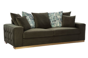 Madison Olive Sofa (227cm)