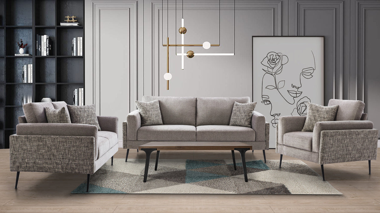 CANNES Grey Living Room Set