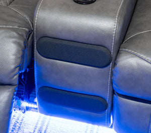 Fyne-Dyme Power Reclining Loveseat with Console