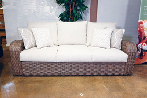 Sandy Bloom Outdoor Sofa with Cushion