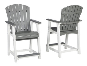 Transville Outdoor Counter Height Bar Stool (Set of 2)