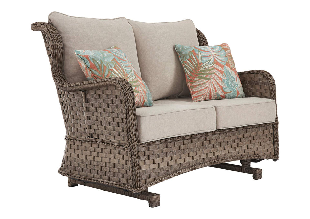 Clear Ridge Glider Loveseat with Cushion